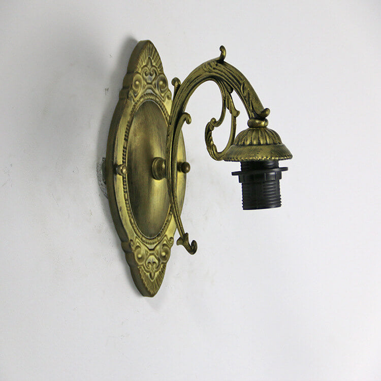 Classic Tiffany Petals Stained Glass Wall Sconce Lamp with Single Light