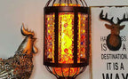 Antique Turkish Stained Glass Lantern Table Lamp with Single Light