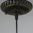 Retro Stained Glass Petal Single-Light Pendant Fixture