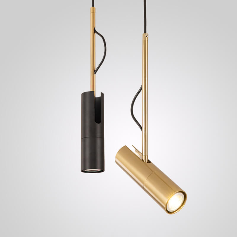 Contemporary Gold 1-Light LED Spotlight Pendant