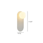 Nordic Minimalist Glass Ring 1-Light Wall Sconce