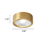 Nordic Style Ultra-Thin All-Copper LED Flush Mount Light