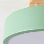Nordic Style Round LED Semi-Flush Mount Ceiling Light