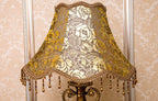 Antique European Vintage Fabric Table Lamp with Single Light