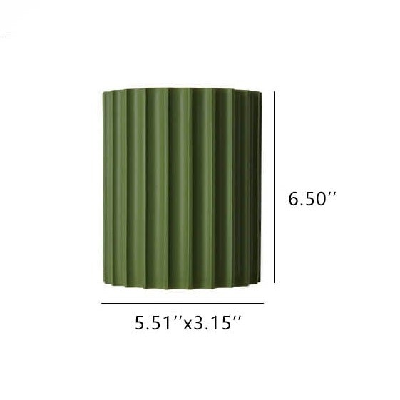 Striped Half Cylinder Macaron Resin Wall Sconce Lamp with 1 Light