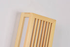Contemporary Minimalist Solid Wood and Acrylic Rectangular LED Wall Sconce for Living Room