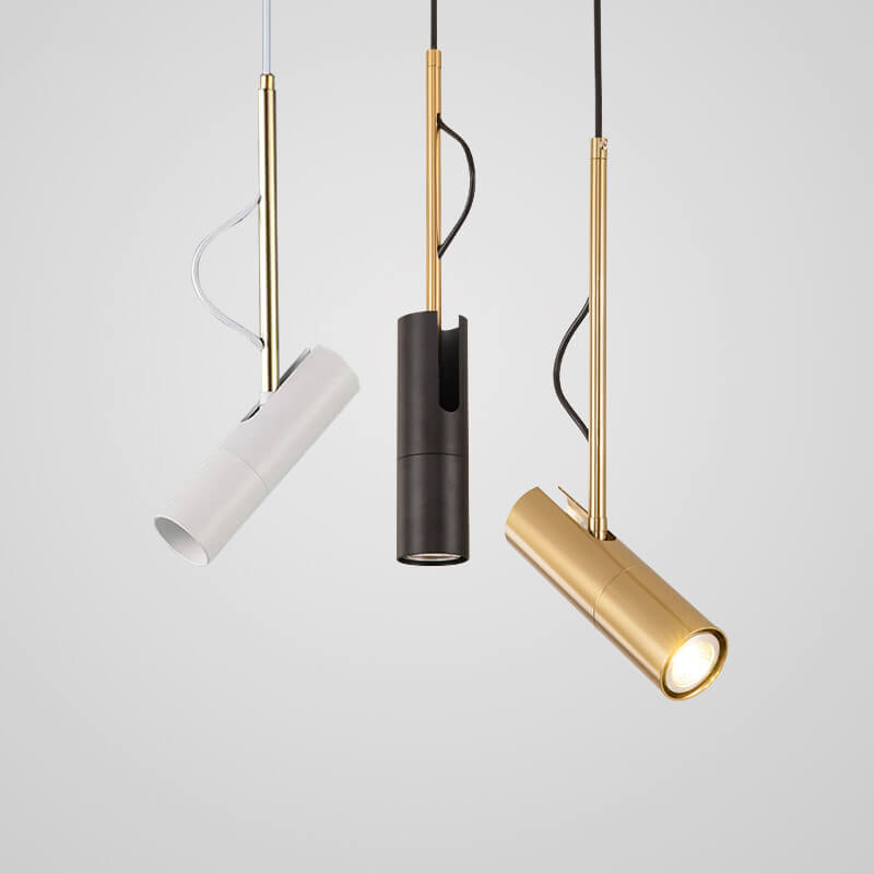Contemporary Gold 1-Light LED Spotlight Pendant