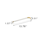 Contemporary Rectangular LED Flush Mount Ceiling Light with Minimalist Design