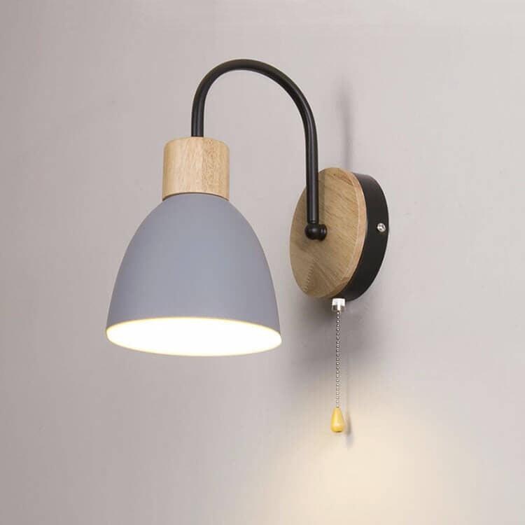 Northern Macaron Single-Light Wall Lamp with Zipper Switch