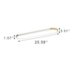 Contemporary Rectangular LED Flush Mount Ceiling Light with Minimalist Design