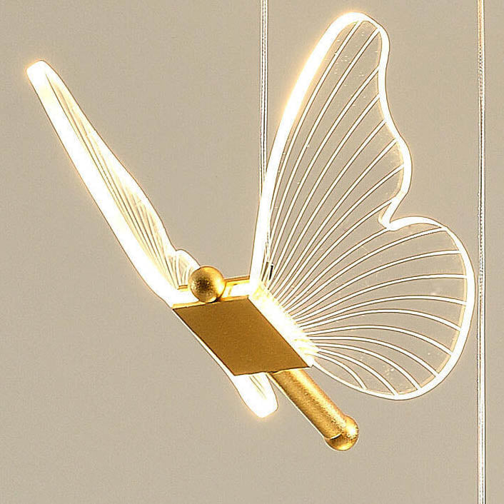Elegant Acrylic Butterfly LED Pendant Lamp