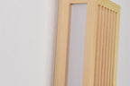 Contemporary Minimalist Solid Wood and Acrylic Rectangular LED Wall Sconce for Living Room