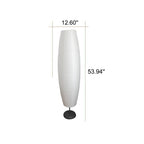 Nordic Minimalist Rice Paper 2-Light Column Floor Lamp