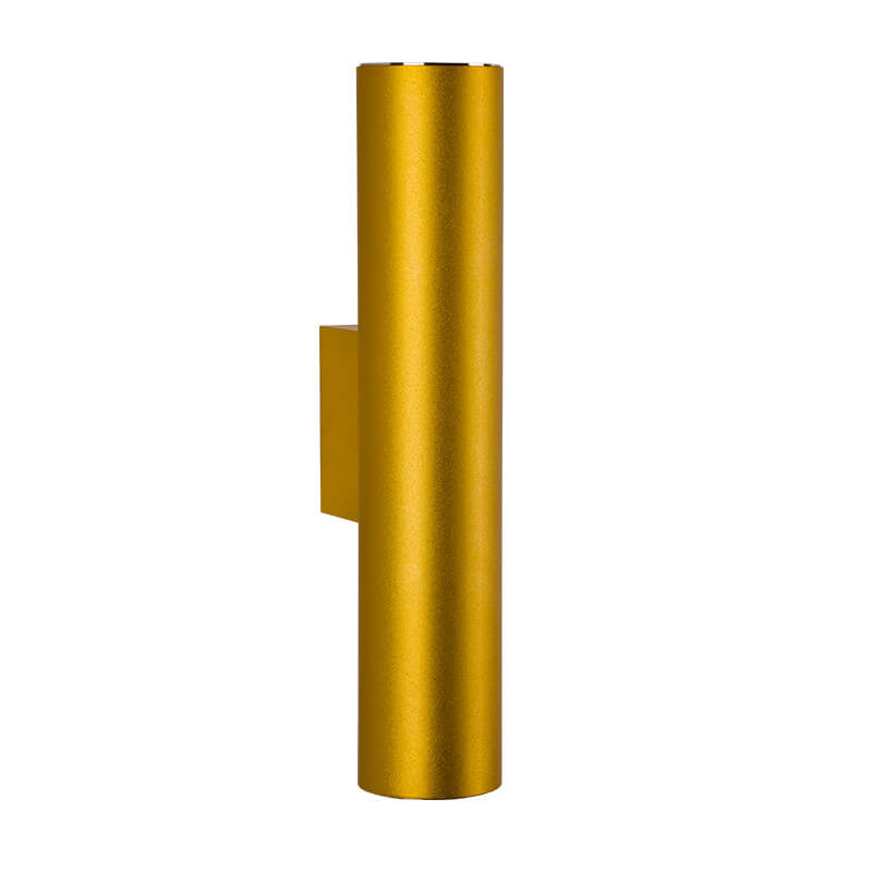 Minimalist Aluminum Cylindrical Wall Sconce with Two Lights