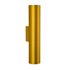 Minimalist Aluminum Cylindrical Wall Sconce with Two Lights