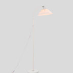 Elegant Minimalist Fabric Pleated Shade Floor Lamp with Single Light