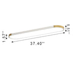Contemporary Rectangular LED Flush Mount Ceiling Light with Minimalist Design