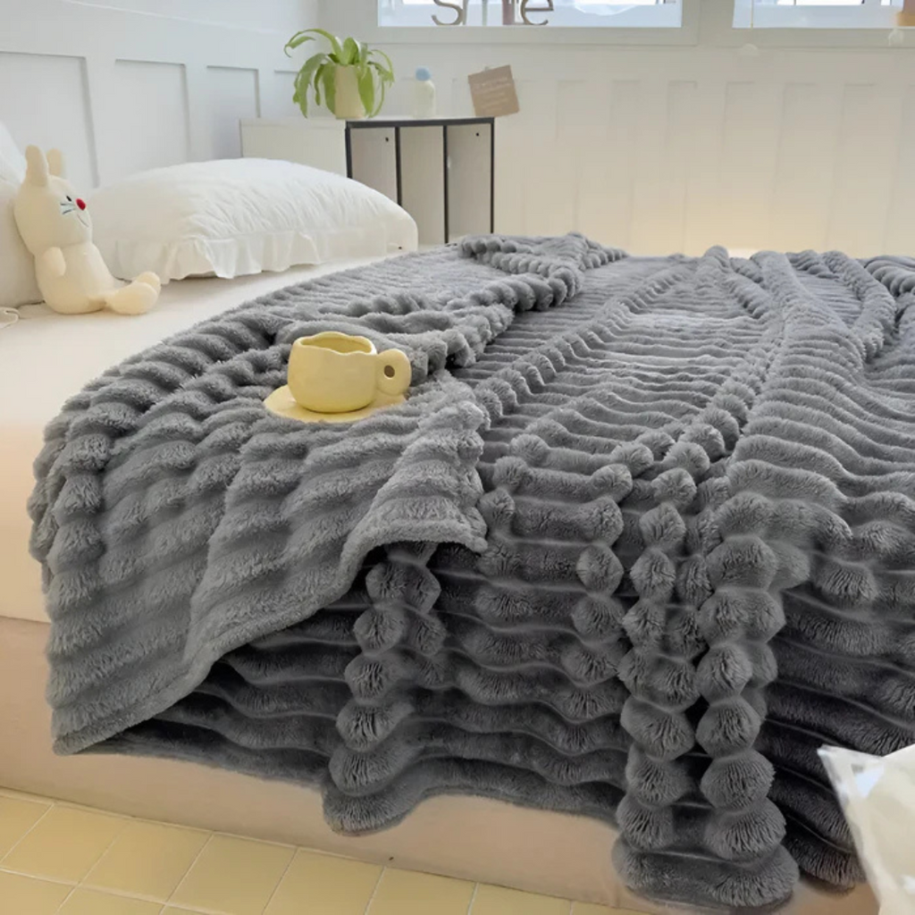 Luxe Fleece Plaid | 3D-Textuur, Superzacht Pluche