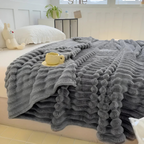 Luxe Fleece Plaid | 3D-Textuur, Superzacht Pluche