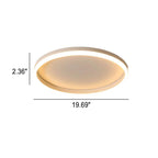 Nordic Minimalist Circular LED Flush Mount Ceiling Light with Iron and Acrylic Design
