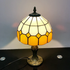 Nordiva - Table lamp 20 cm in Scandinavian checkered design for bedroom or desk