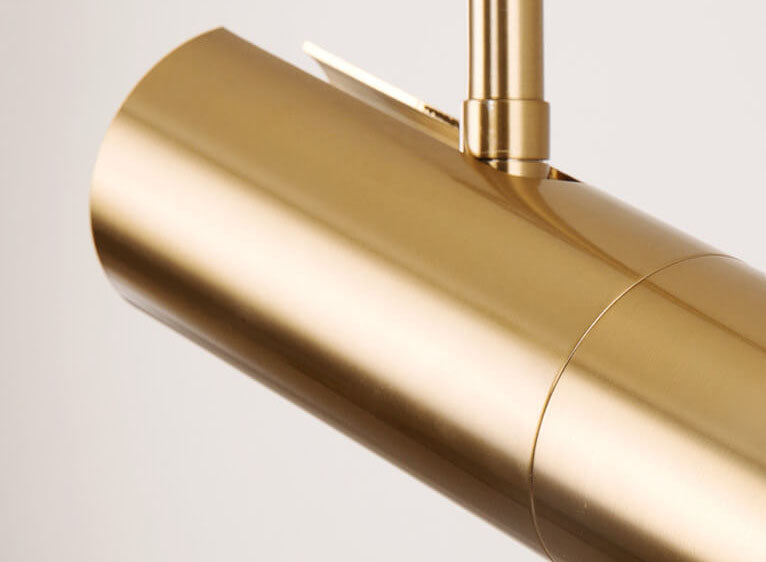 Contemporary Gold 1-Light LED Spotlight Pendant