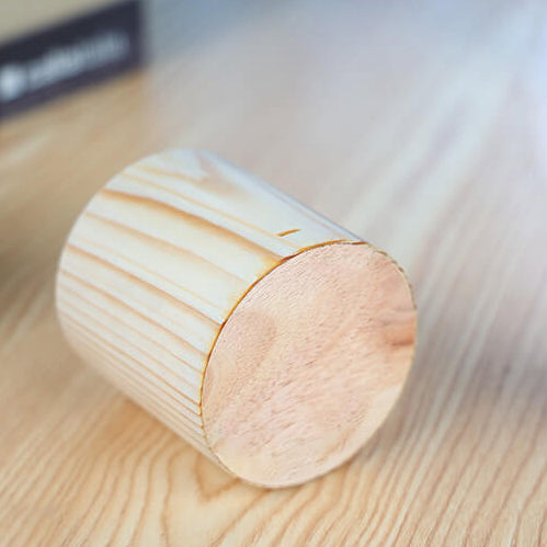 Artistic Wooden LED Touch-Control Night Lamp