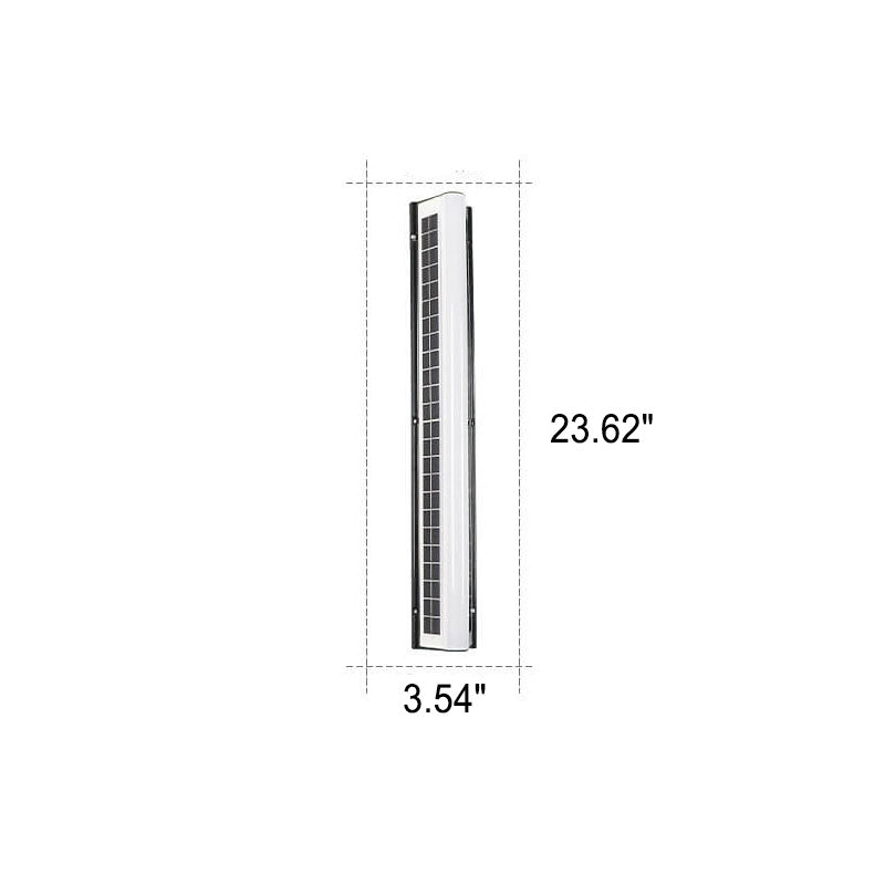 Contemporary Waterproof Outdoor Garden Wall Light with Long Acrylic Solar LED