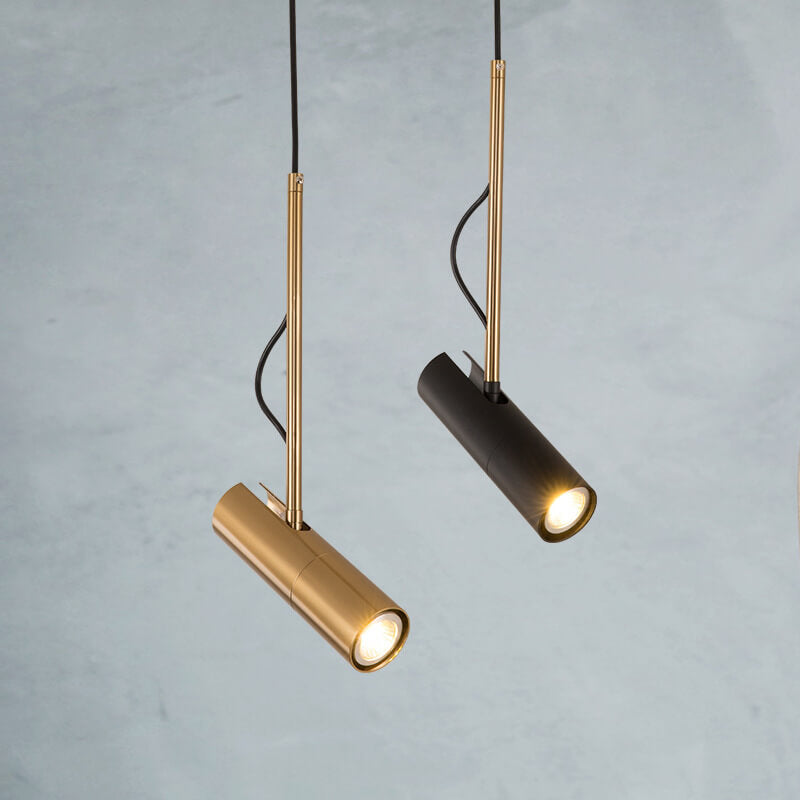 Contemporary Gold 1-Light LED Spotlight Pendant