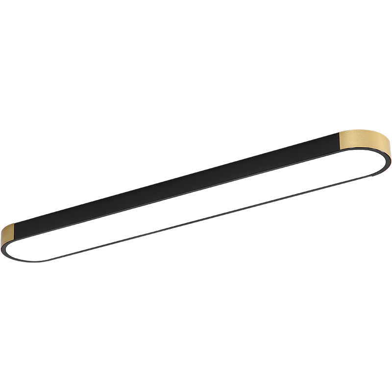 Contemporary Rectangular LED Flush Mount Ceiling Light with Minimalist Design