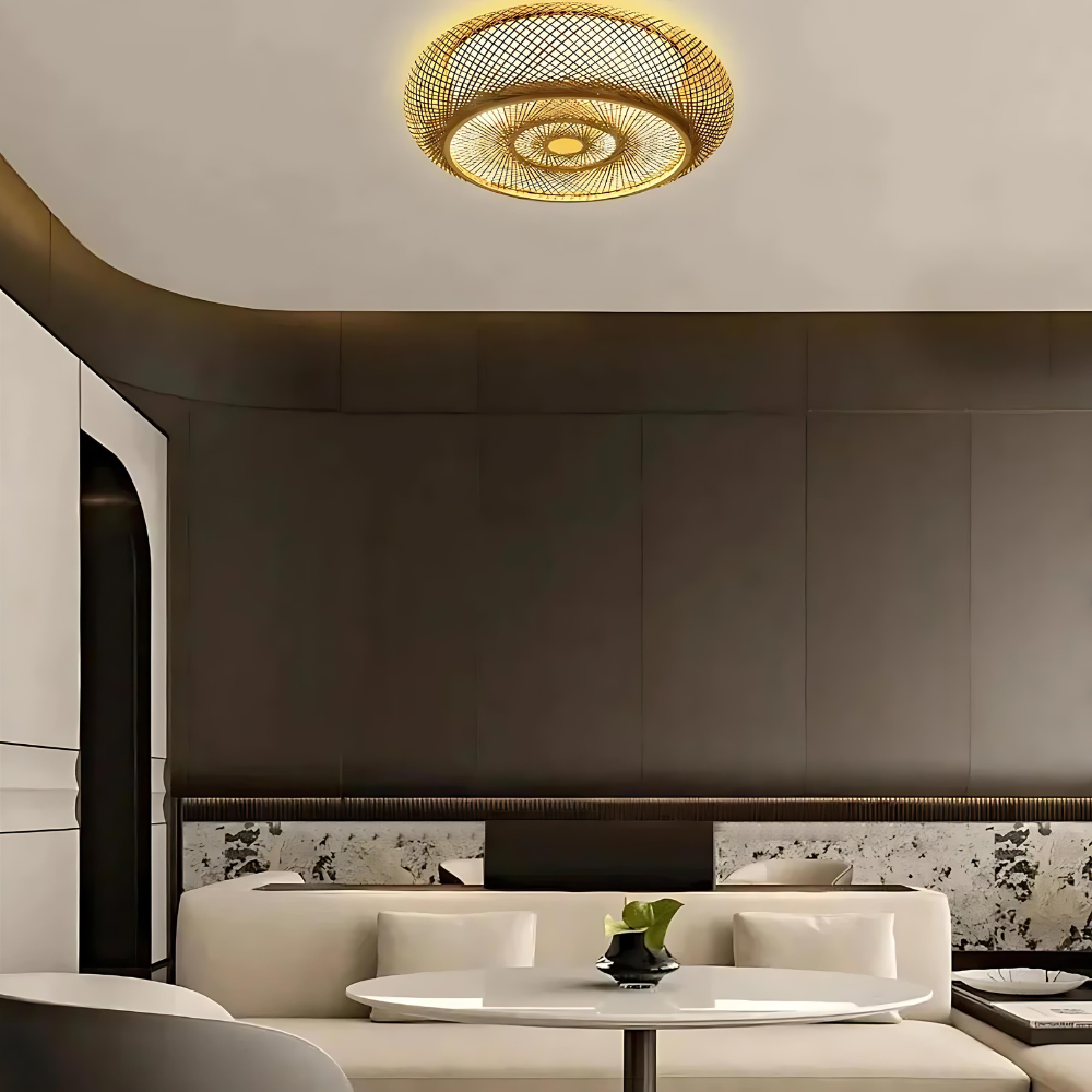 Maelira - Natural Bamboo Ceiling Lamp