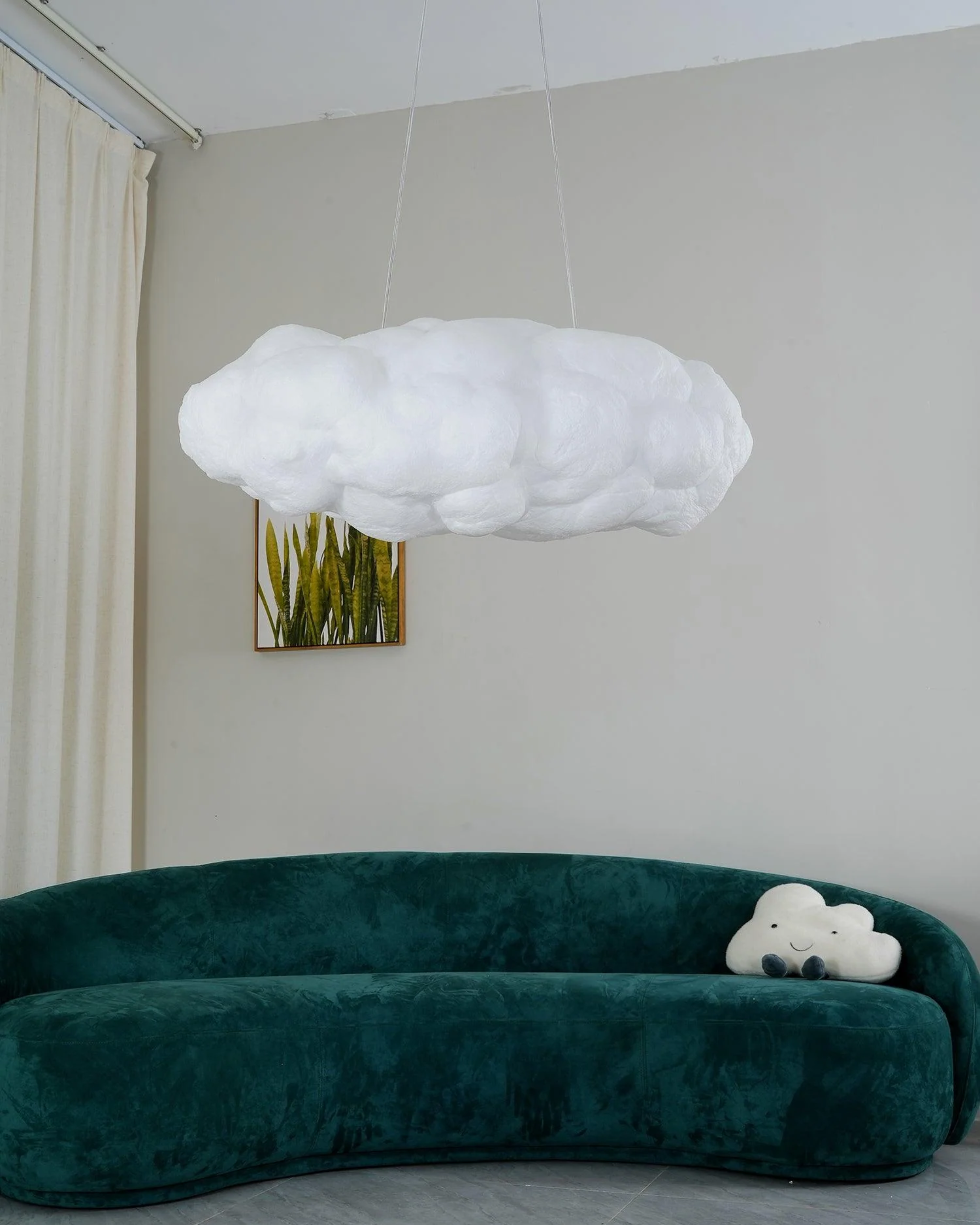 Modern Fibre Cloud Pendant Light 1-Light