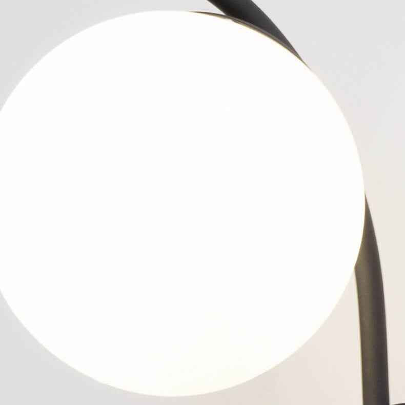 Nordic Arc Glass Globe Single-Light Wall Sconce