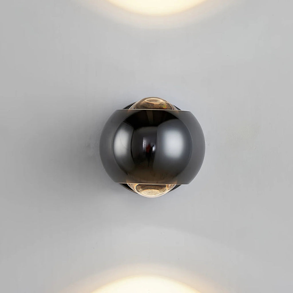 Cino Wandlamp | Metaal met Kristalglas, Up & Down Licht