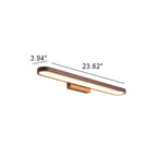 European Minimalist Circular LED Wall Sconce Mirror Light in Aluminum