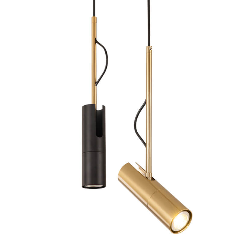Contemporary Gold 1-Light LED Spotlight Pendant