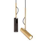 Contemporary Gold 1-Light LED Spotlight Pendant