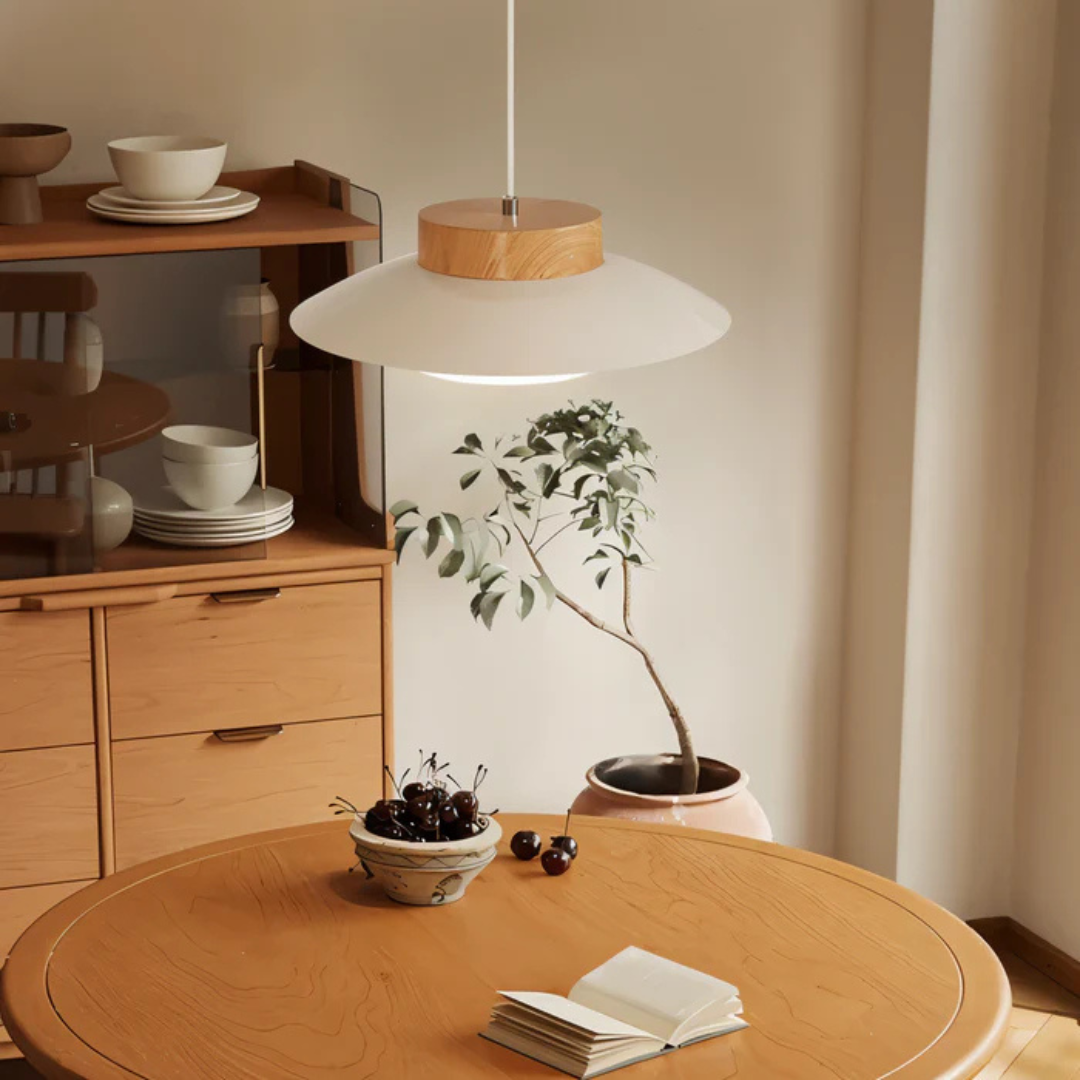 Fulgeo - Scandinavian Design Hanging Lamp for the Dining Table in Cream