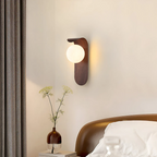 Icar LED Wall Lamp | Minimalist Wooden Design, Soft Ambient Glow