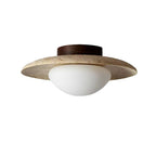 Lyonea - Simple Travertine LED Ceiling Lamp