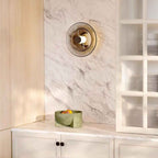 Elysium LED Wandlamp | Indirecte Verlichting, Goud/Amberglass