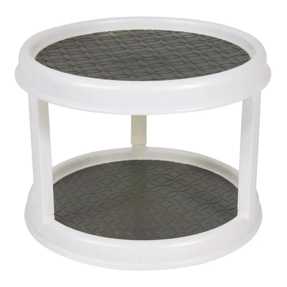 2 Tier Rotating Spice Rack Organizer 360 Degree Kitchen Storage