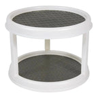 2 Tier Rotating Spice Rack Organizer 360 Degree Kitchen Storage