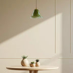 Virendéa - Retro Green Glass Pendant Lamp