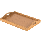 Bed Tray Table Bamboo Folding Breakfast Tray Raised Edges Natural
