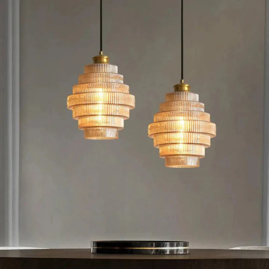 Hebes - Vintage Hanging Lamp Glass