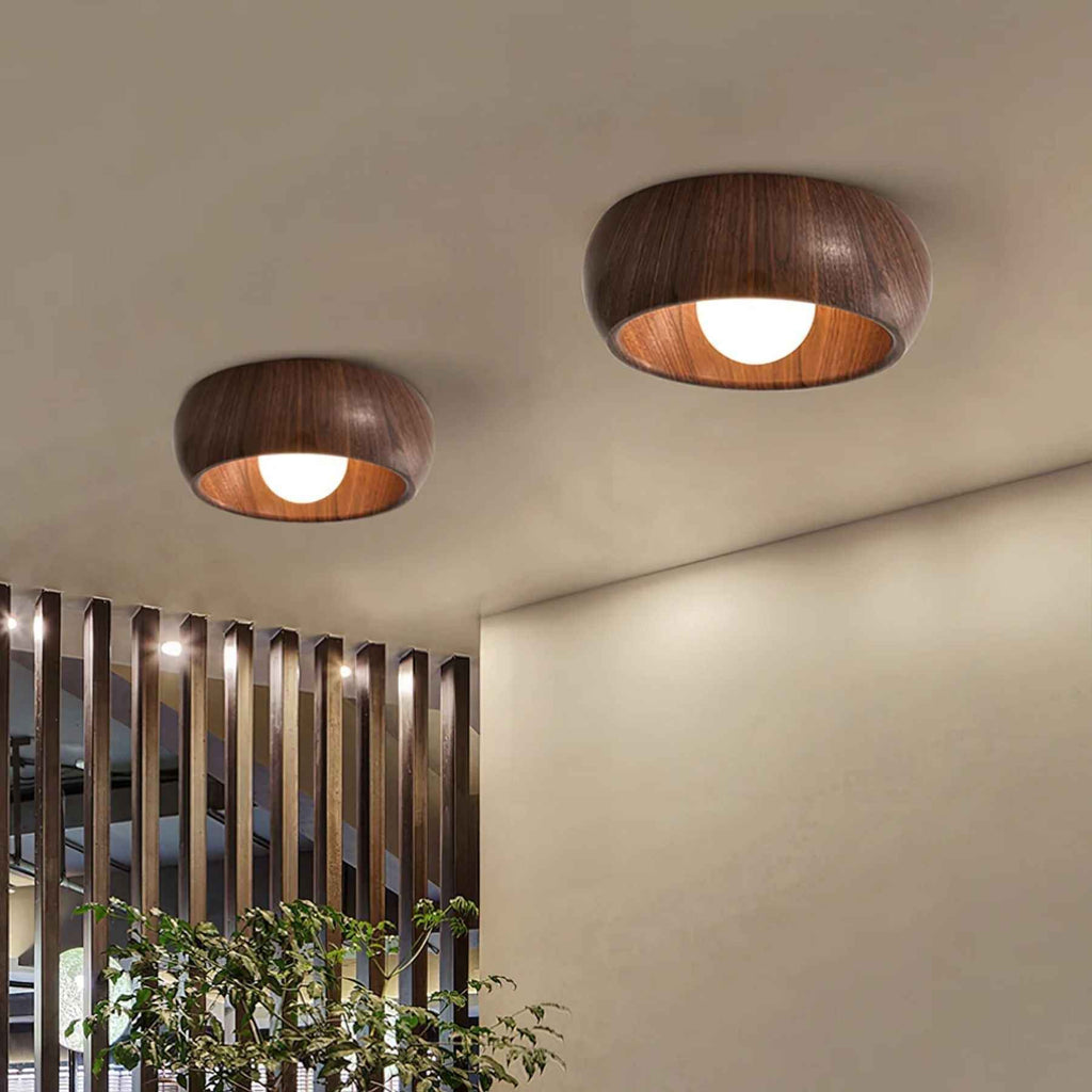 Bela LED Plafondlamp | Minimalistisch Houtlook Design, Warm Licht