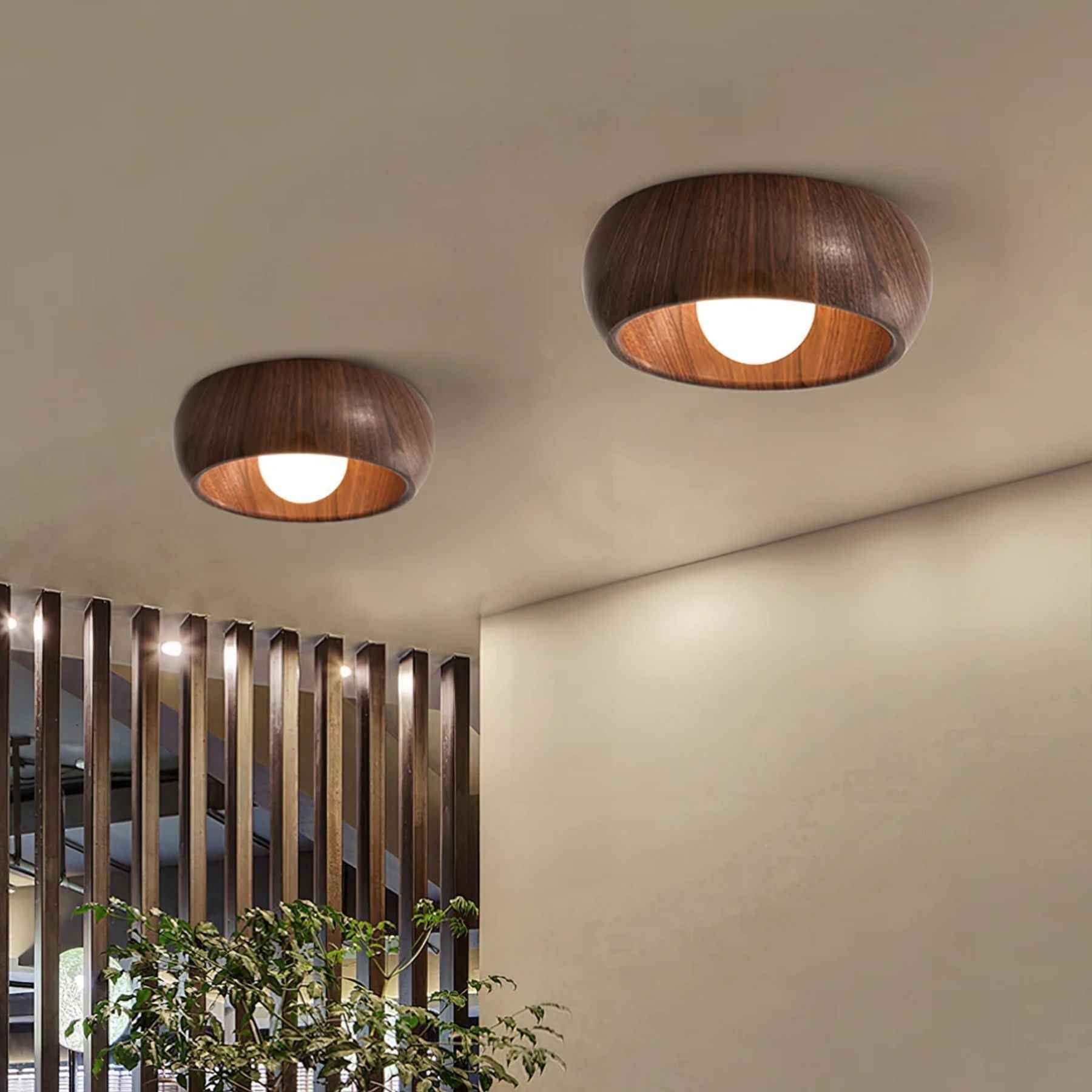 Bela LED Plafondlamp | Minimalistisch Houtlook Design, Warm Licht