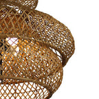 Vintage Rattan Woven 3-Tier Chandelier with 4/6 Lights