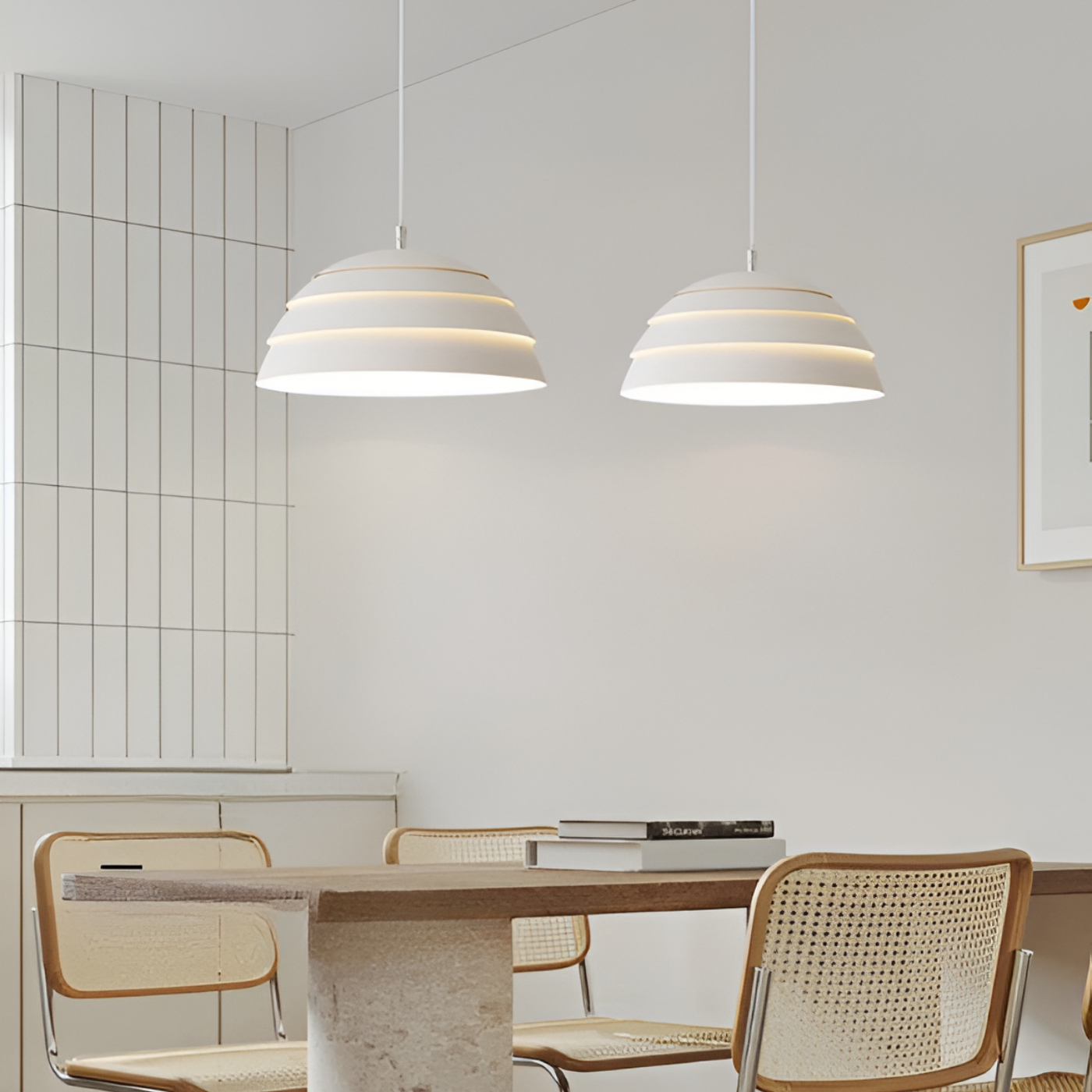 Thessala - Simple Dome-Shaped Hanging Lamp